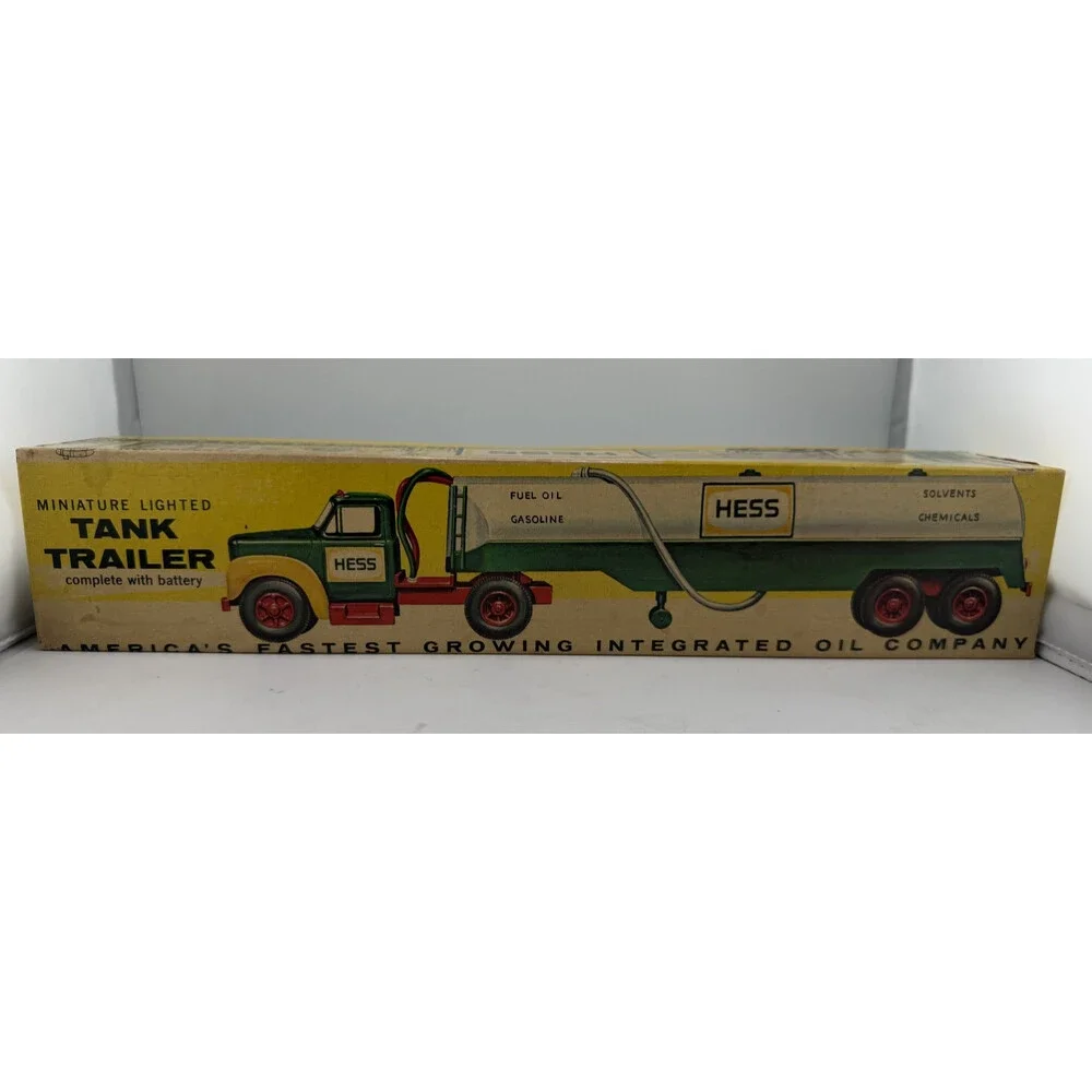 1964/65 Hess Tanker Truck,Complete in Box card, Funnel & Inserts Marx Toys